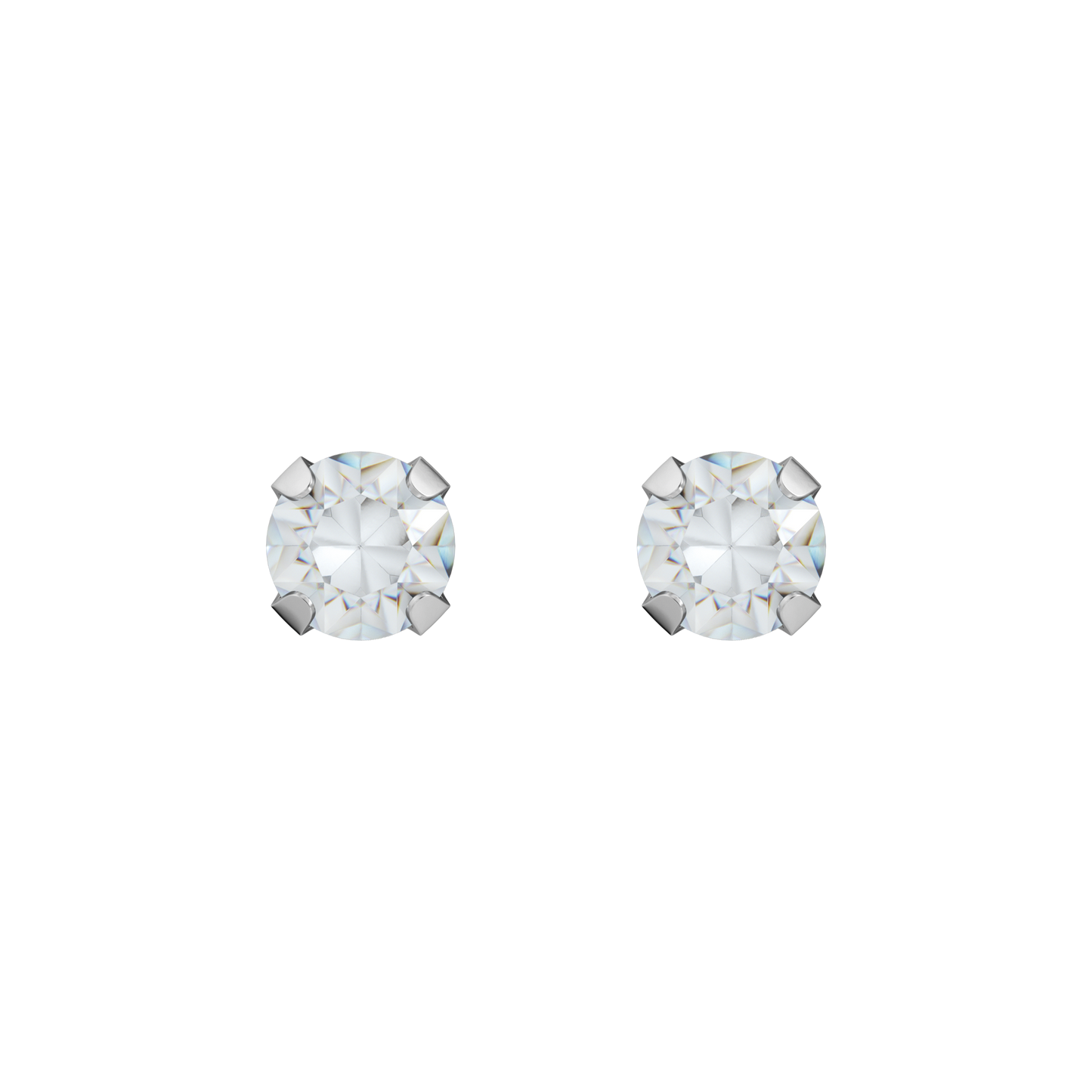 Sensitive by STUDEX® Prong Setting Cubic Zirconia Tube Cube