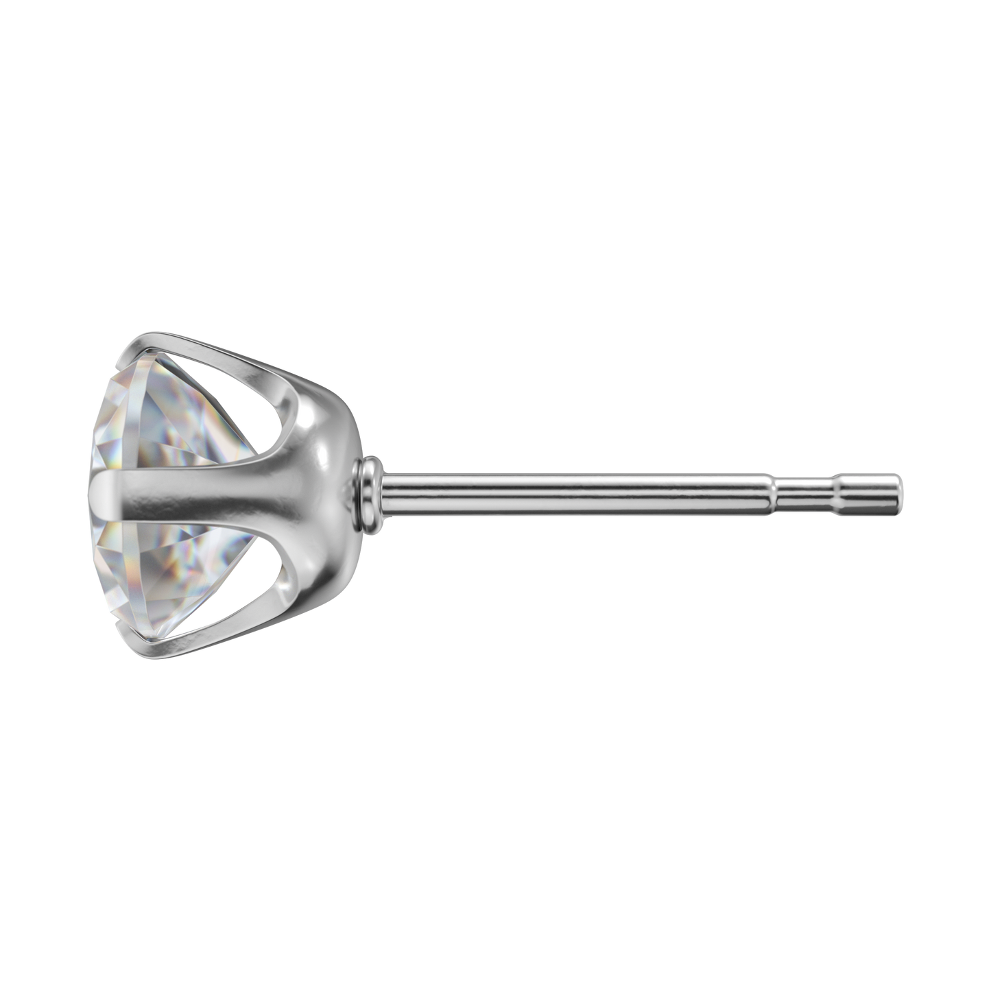 Sensitive by STUDEX® Prong Setting Cubic Zirconia Tube Cube