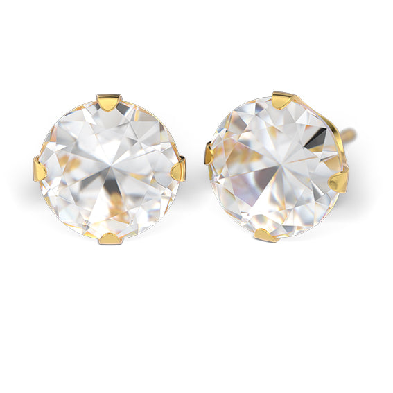 Sensitive by STUDEX® Prong Setting Cubic Zirconia Tube Cube