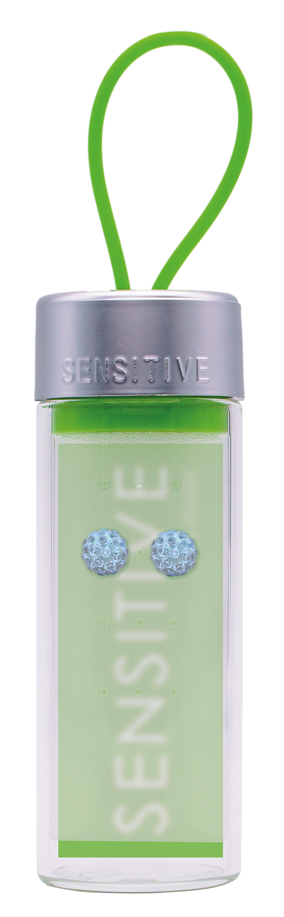 Sensitive by STUDEX® Fireball Aquamarine Tube Cube