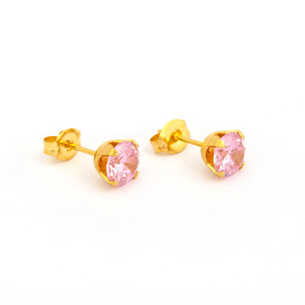 Sensitive by STUDEX® Cubic Zirconia Pink -Black Box
